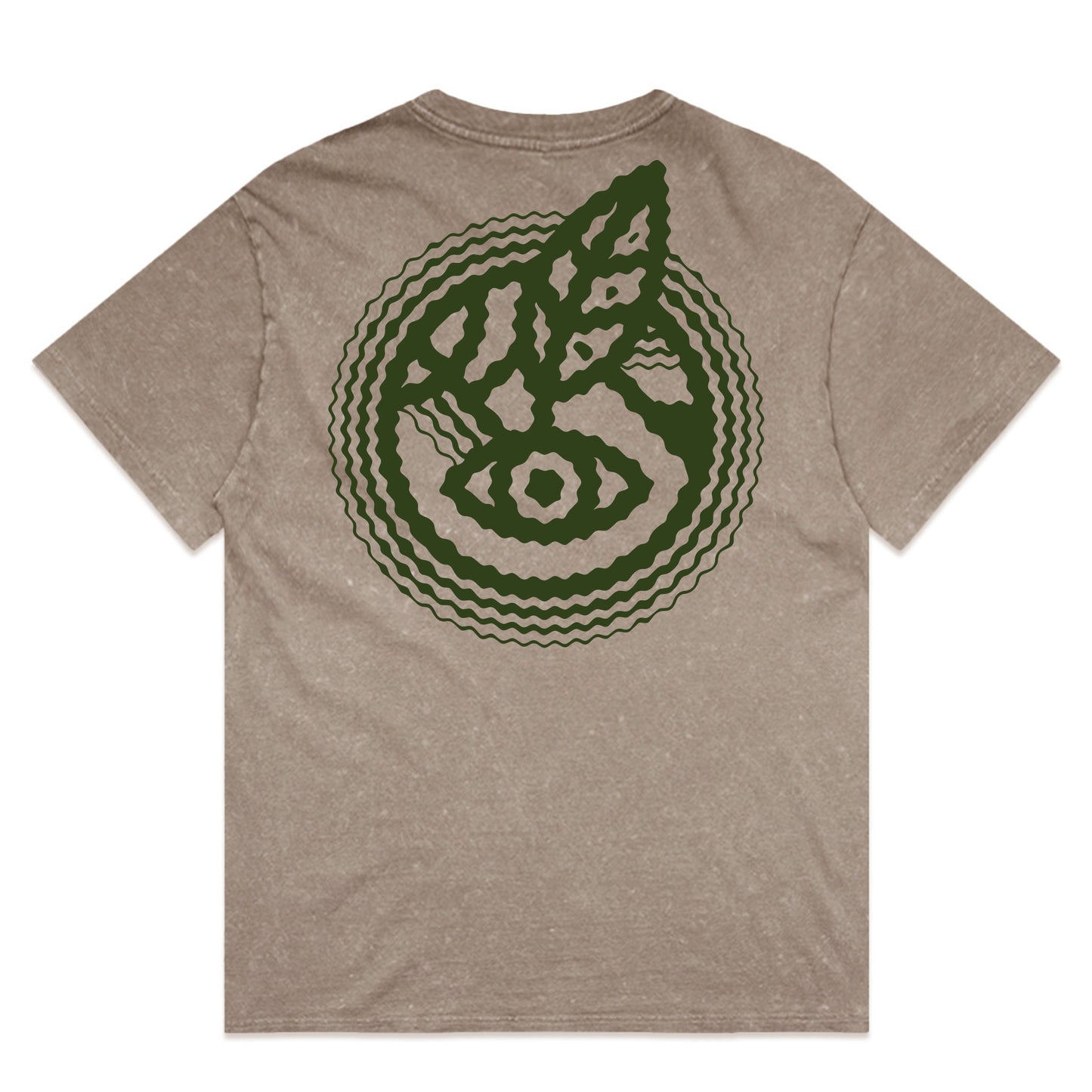 ACID DRIP EYELOGO TEE - BROWN